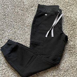 FIGS Black Zamora Jogger Scrub Pants